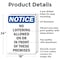 Signmission No Loitering Allowed On Or In OSHA Notice Sign, Aluminum, 18in W x 24in L, 2PK OS-2PACK-NS-A-1824-V-14685 - alternate 4